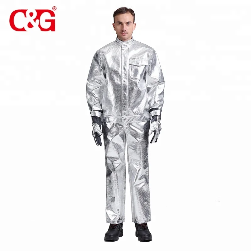 Heat Aluminized fire suit clothing for Steel Factory