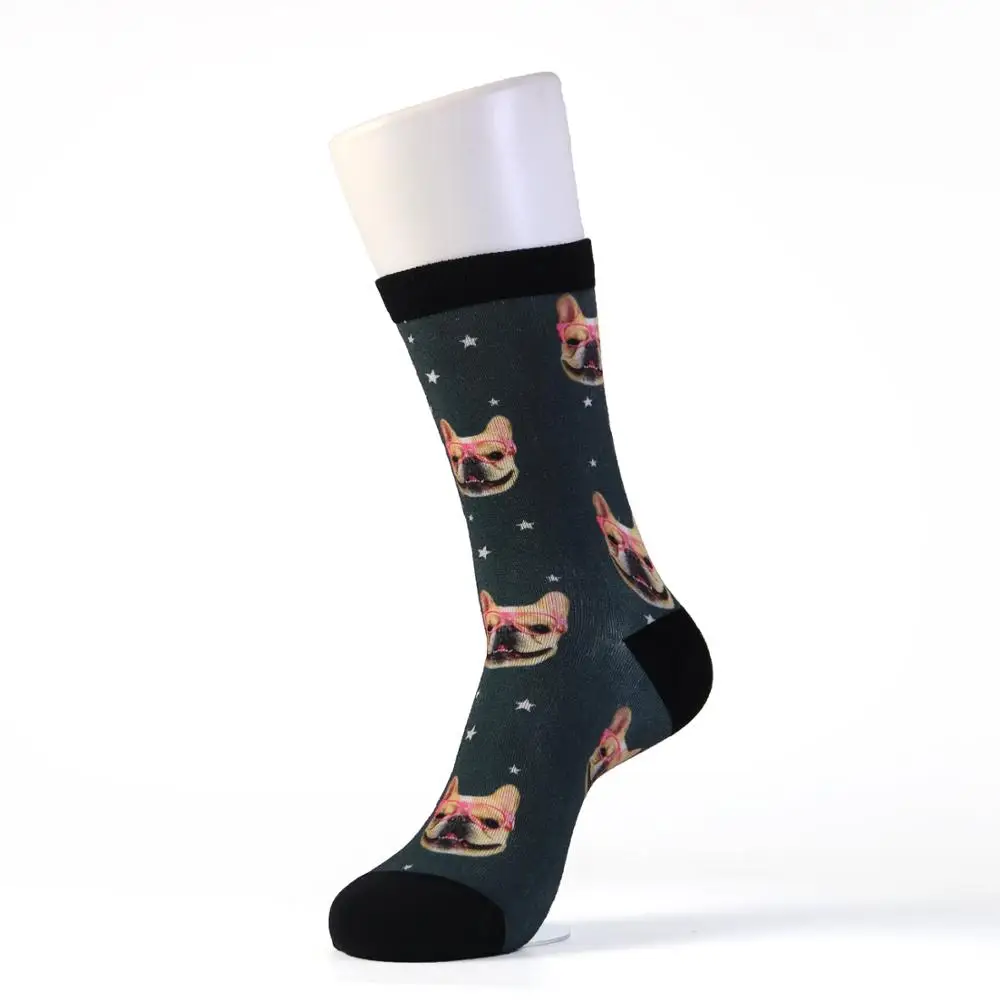 OEM service blank sublimation fashion printing socks