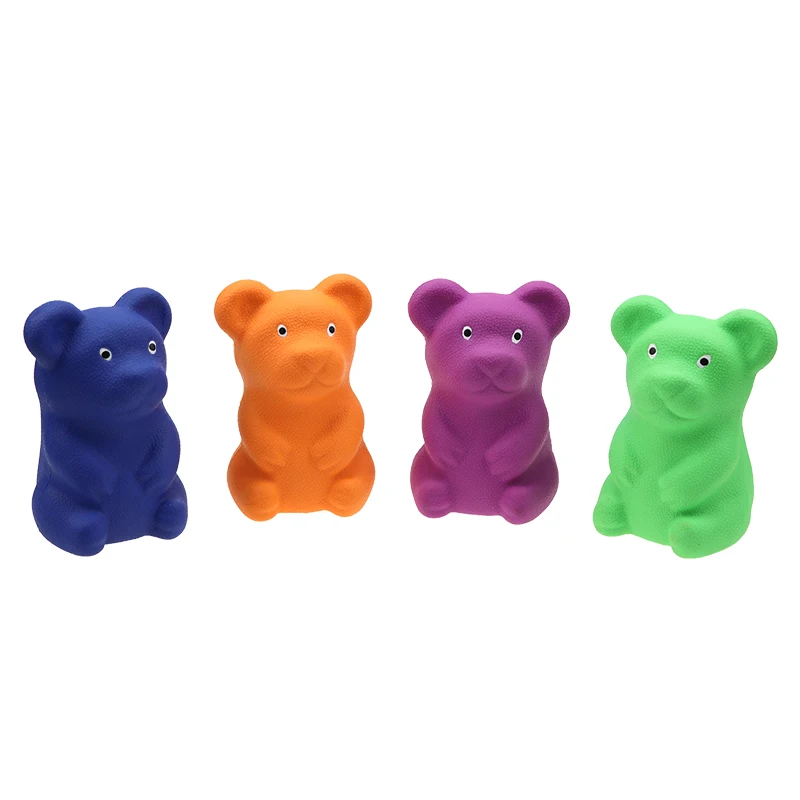
Squeaky rubber dog toy Cute Bear Rubber Toy Manufacturer Customized 70% Rubber Content with Safety Inspection Food Grade 