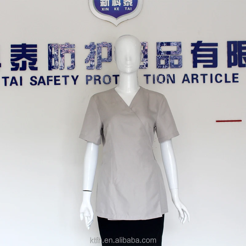 Fashionable stylish hair dressers make up nail artist profession wrap work tunic