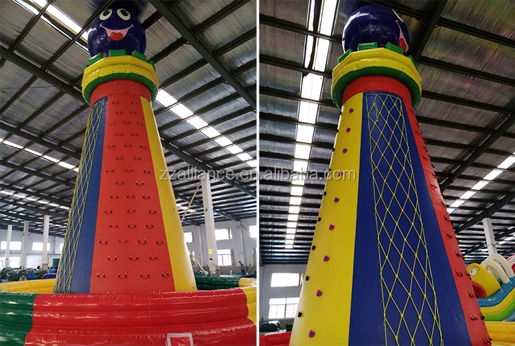 inflatable outdoor indoor sport rotation rock climbing wall