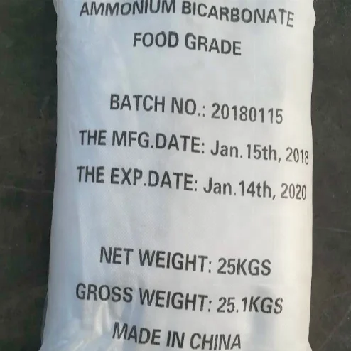 cas 1066-33-7 99.2% min Ammonium Hydrogen Carbonate Ammonium Bicarbonate Food Additives