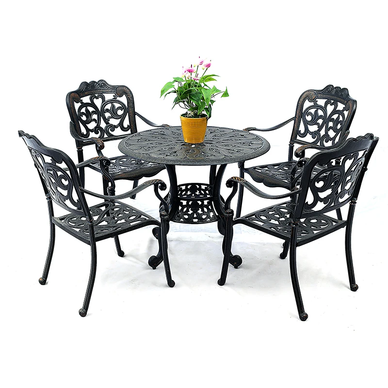 Новая Современная классическая мебель для сада и улицы, обеденный стол и стул
