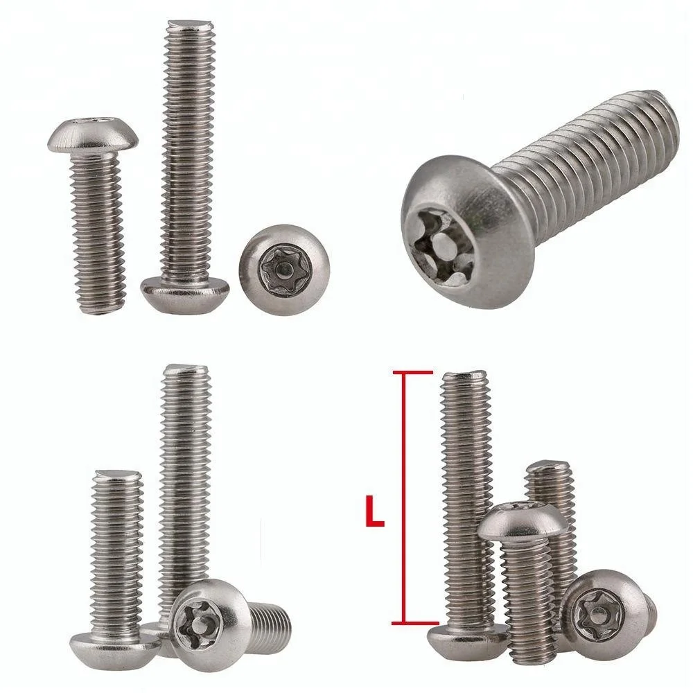 M3 M4 M5 M6 M8 M10 Stainless Steel Anti-theft Tamper Proof Pin Torx Screws