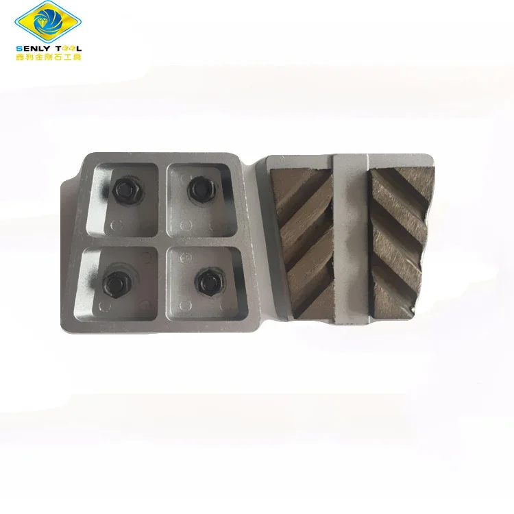 Metal Bond 8 Segments Diamond Grinding Block Frankfurt Abrasive For Marble