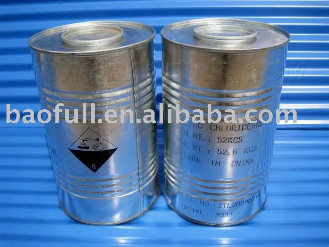 supply high quality zinc chloride ZnCl2 98%min