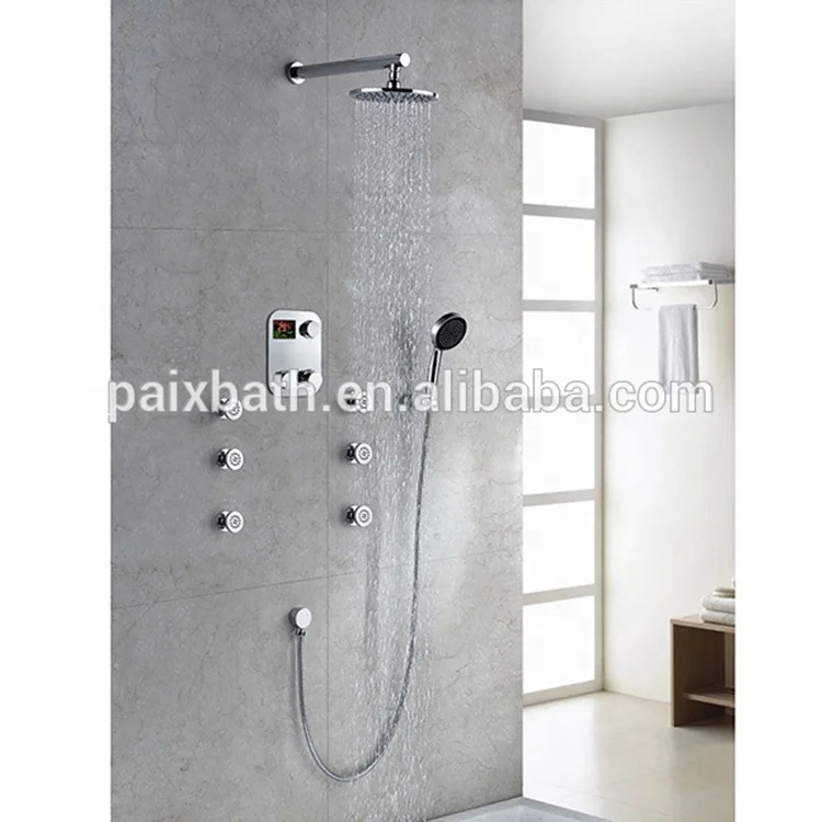 
Hot selling electricity digital display thermostatic bathroom shower faucet 