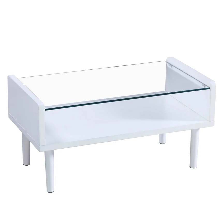 Modern design tempered glass coffee table tea table simple table