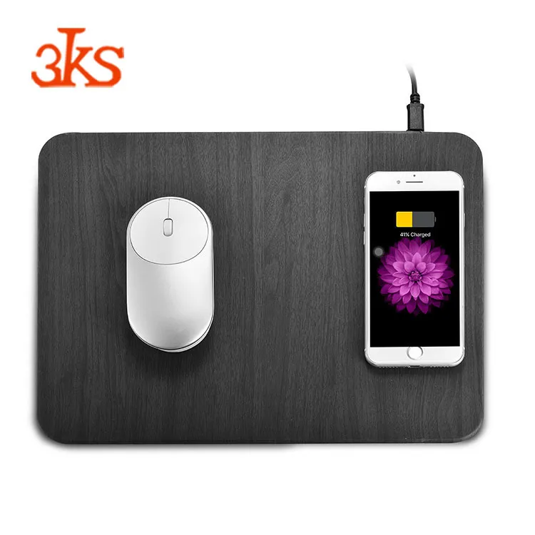 Беспроводное зарядное устройство рабочего стола зарядки Коврик для мыши для iPhone 8 8 Plus X зарядное устройство Pad