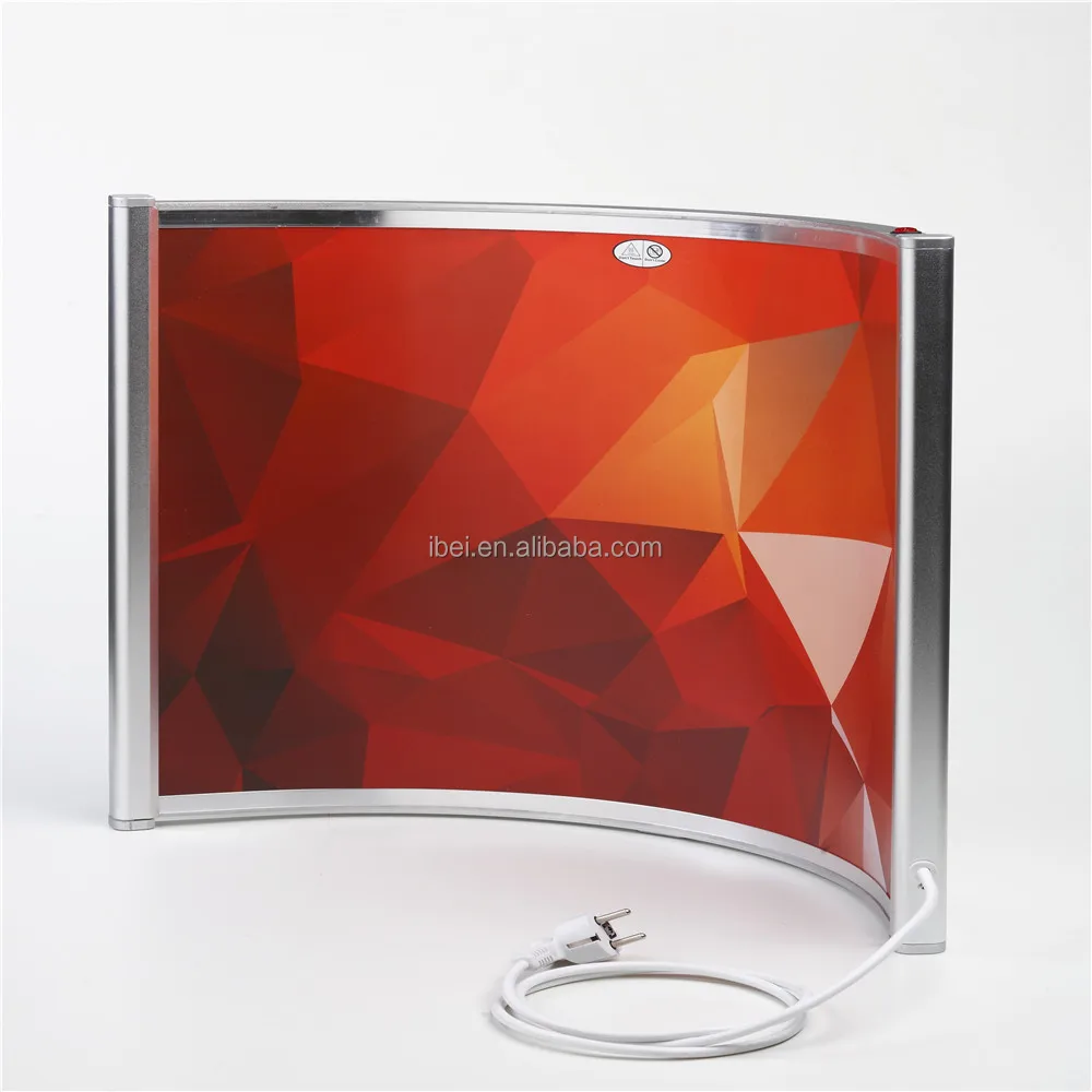 CT Series Most Efficient Freestanding Curved IR Panel Heater for feet warm with Switch with WIFI thermostat