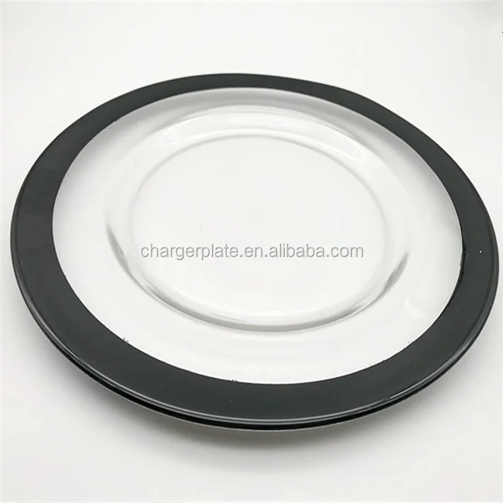 Cheap Wedding Table Decoration Gold/silver Rimmed Charger Plates