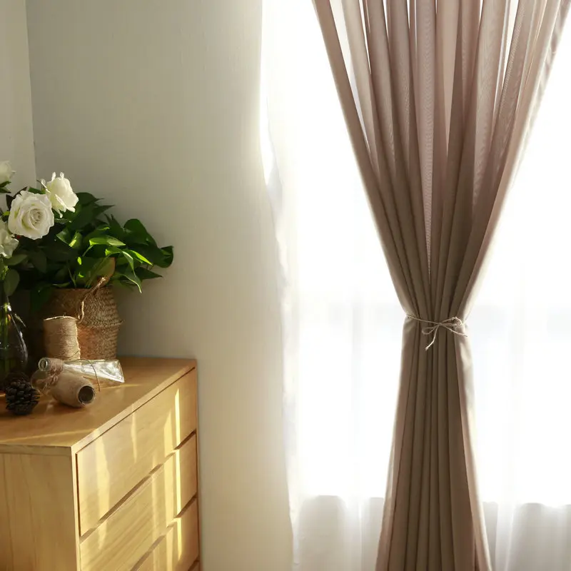 
hot selling cheap curtain price 100% polyester voile fabric for windows sheer curtains 