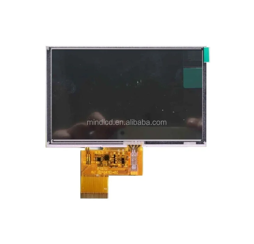 led display screen 5.0' inch  800*480 touch screen industrial lcd touch screen display