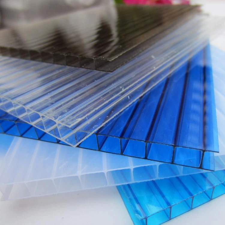 Прозрачный и цветной 7 мм и 8 мм Поликарбонат Pc полый лист для Negria рынка с дешевой ценой