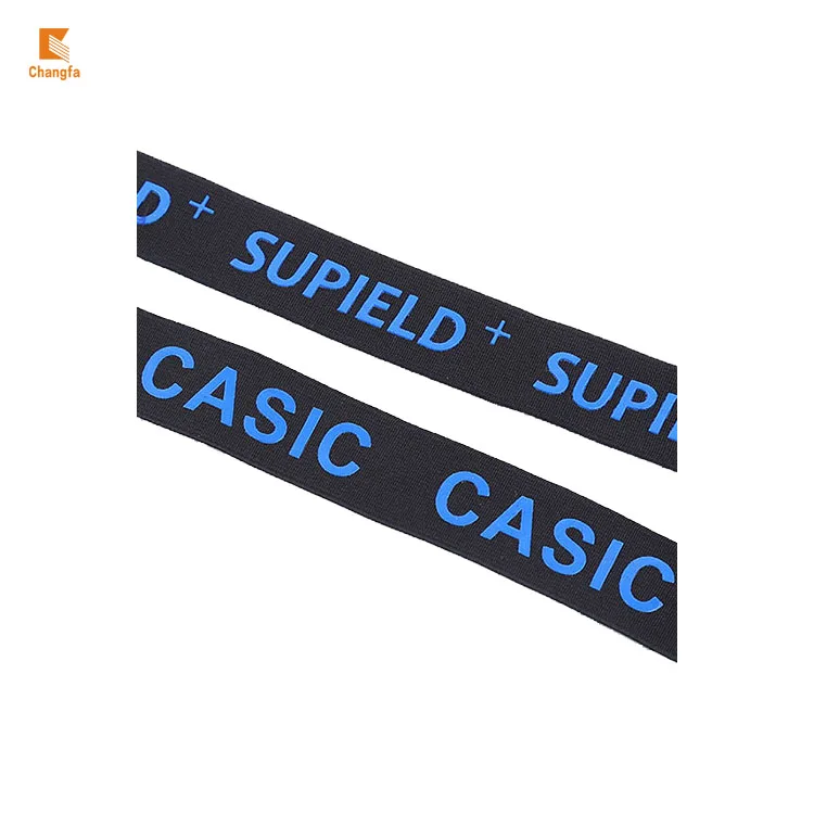 
3cm wide logo Print nylon elastic band for Bra strap 