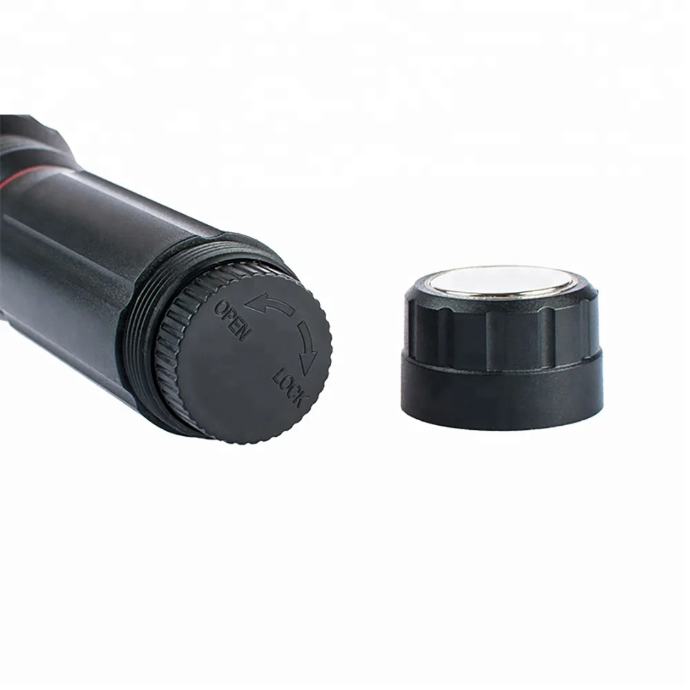 STARYNITE ABS plastic telescopic led work flashlight torch with side cob working light magnet on bottom