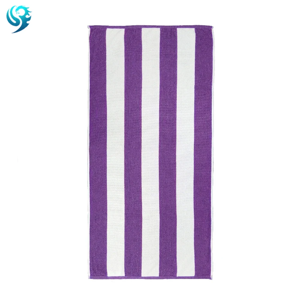 100% cotton woven Cabana terry loop Beach & Pool Towel
