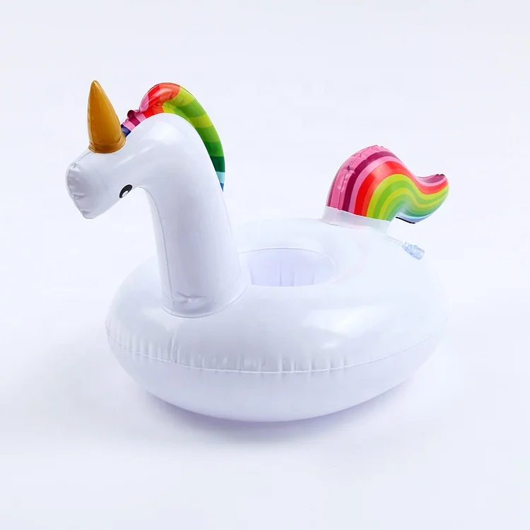 Inflatable Drink Holders, Drink Floats Inflatable Cup Coasters with Mini Air Pump for Pool Party and Kids Bath Toys