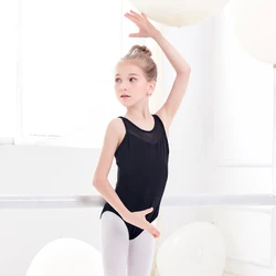 Kids Dance Leotards Ballet Clothes Mesh For Girls