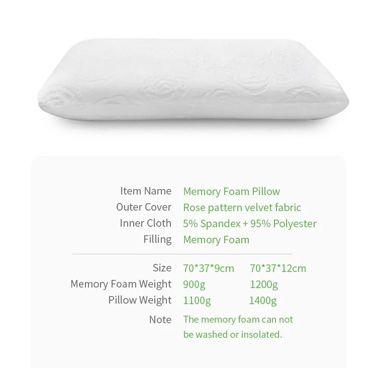 
Custom Design Logo Memory Foam Customized Pillow 