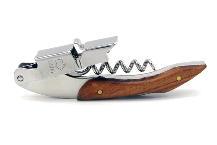 Штопор с деревянной ручкой, открывалка для винных бутылок