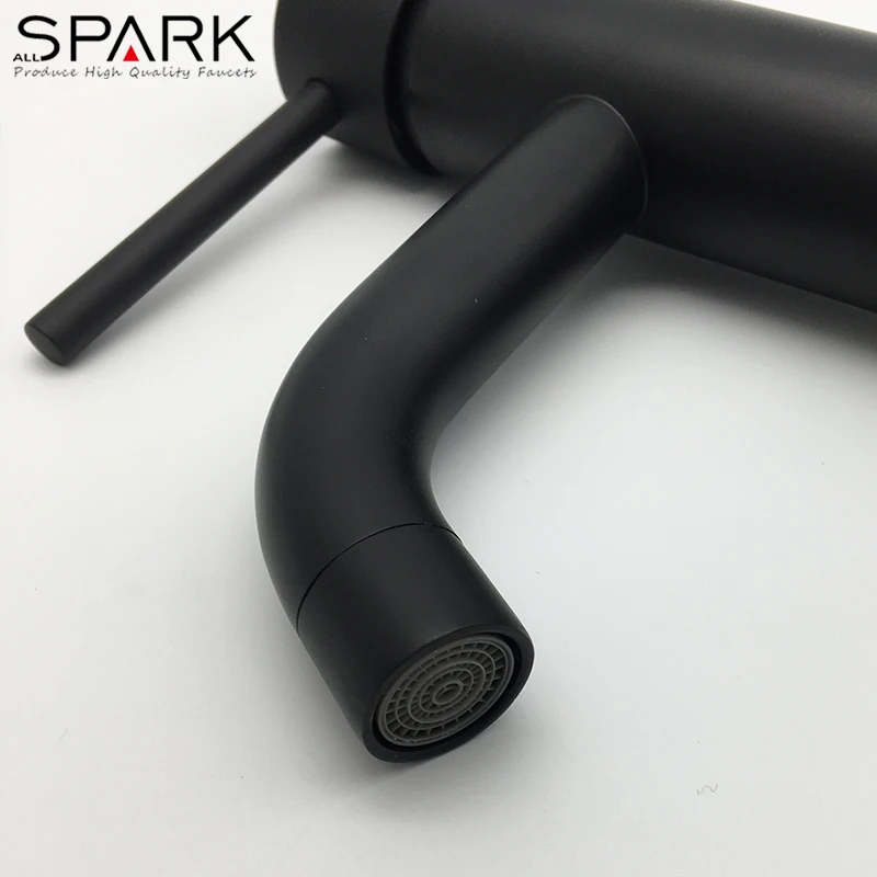 Латунные матовые черные краны Kaiping для ванной комнаты