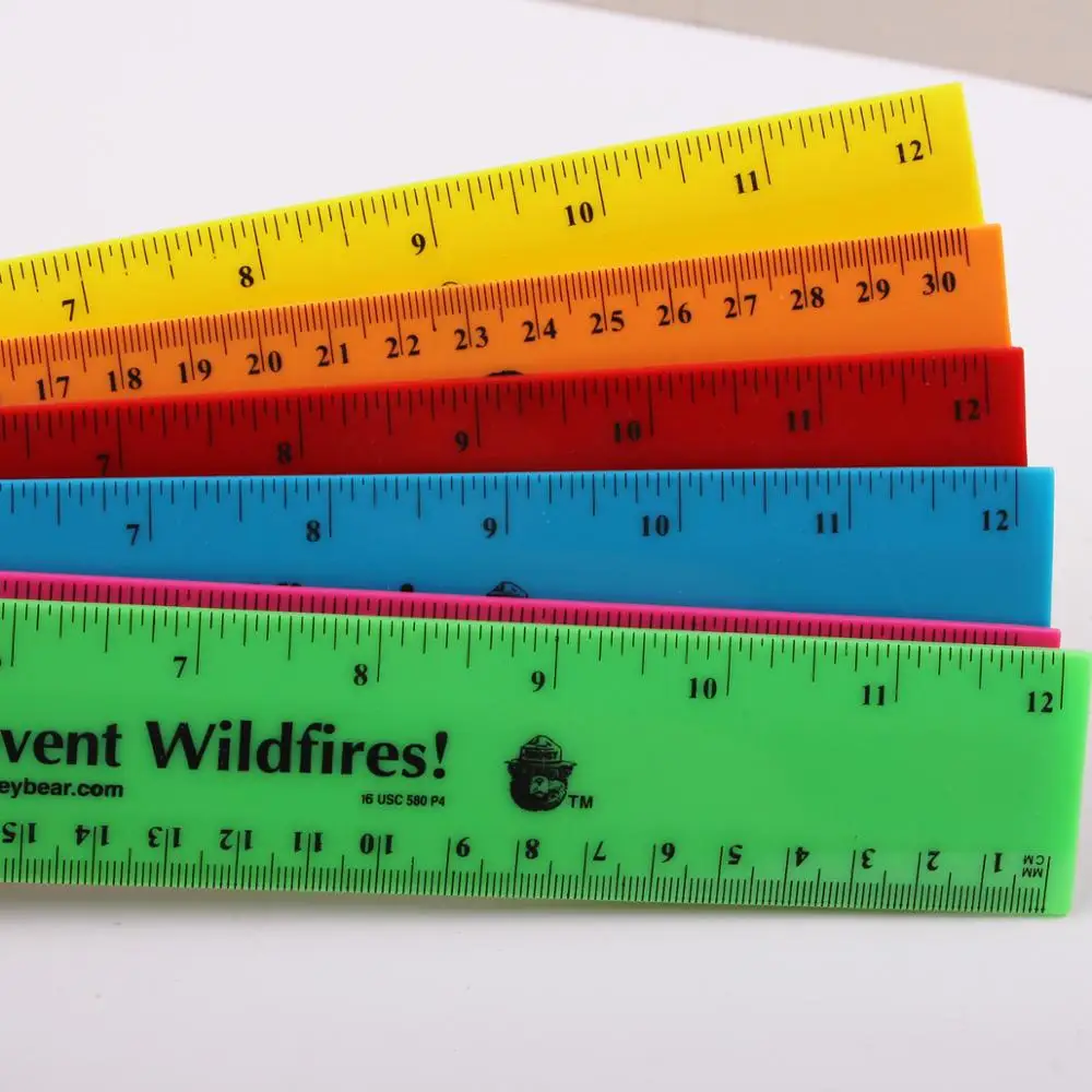Customized logo12 inch 30cm custom ruler