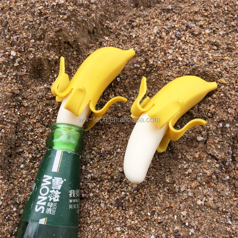 
Silicone Banana Wine Bottle Stopper 
