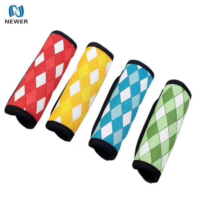 
Wholesale cheap oem promotional comfortable waterproof travel colorful custom neoprene suitcase luggage handle grip wrap 