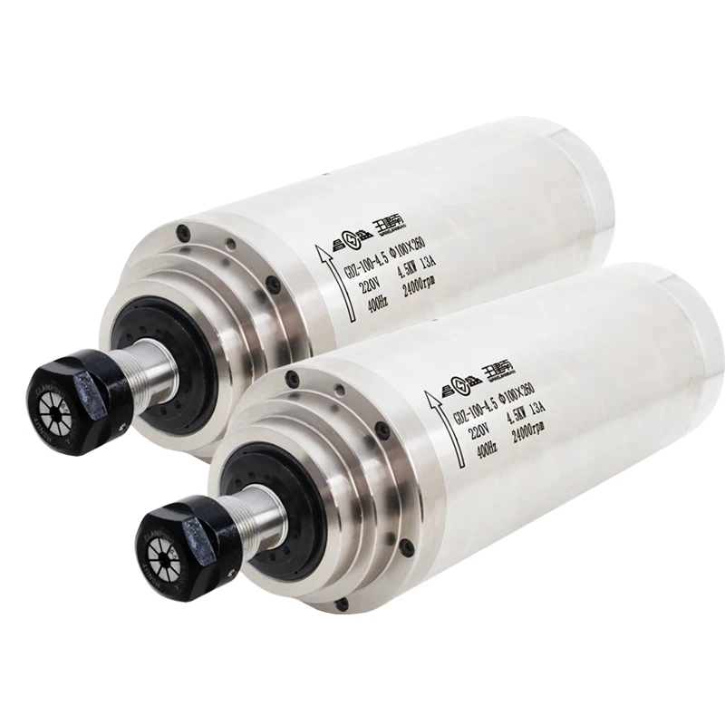 gdz100-4.5 4.5kw water cooled spindle motor for wood engraving