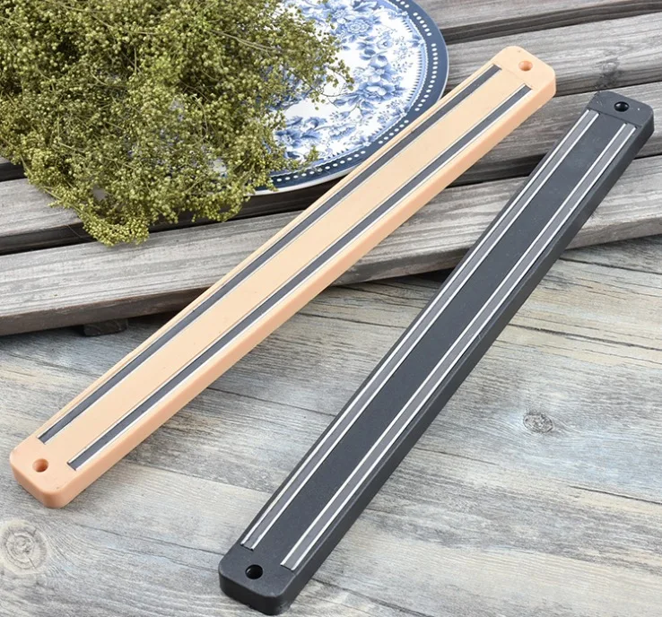 professional strong magnet knife holder magnetic knife block holder spice rack  with black color  for refrigerator