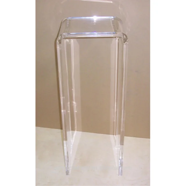 clear acrylic waterfall pedestal stands