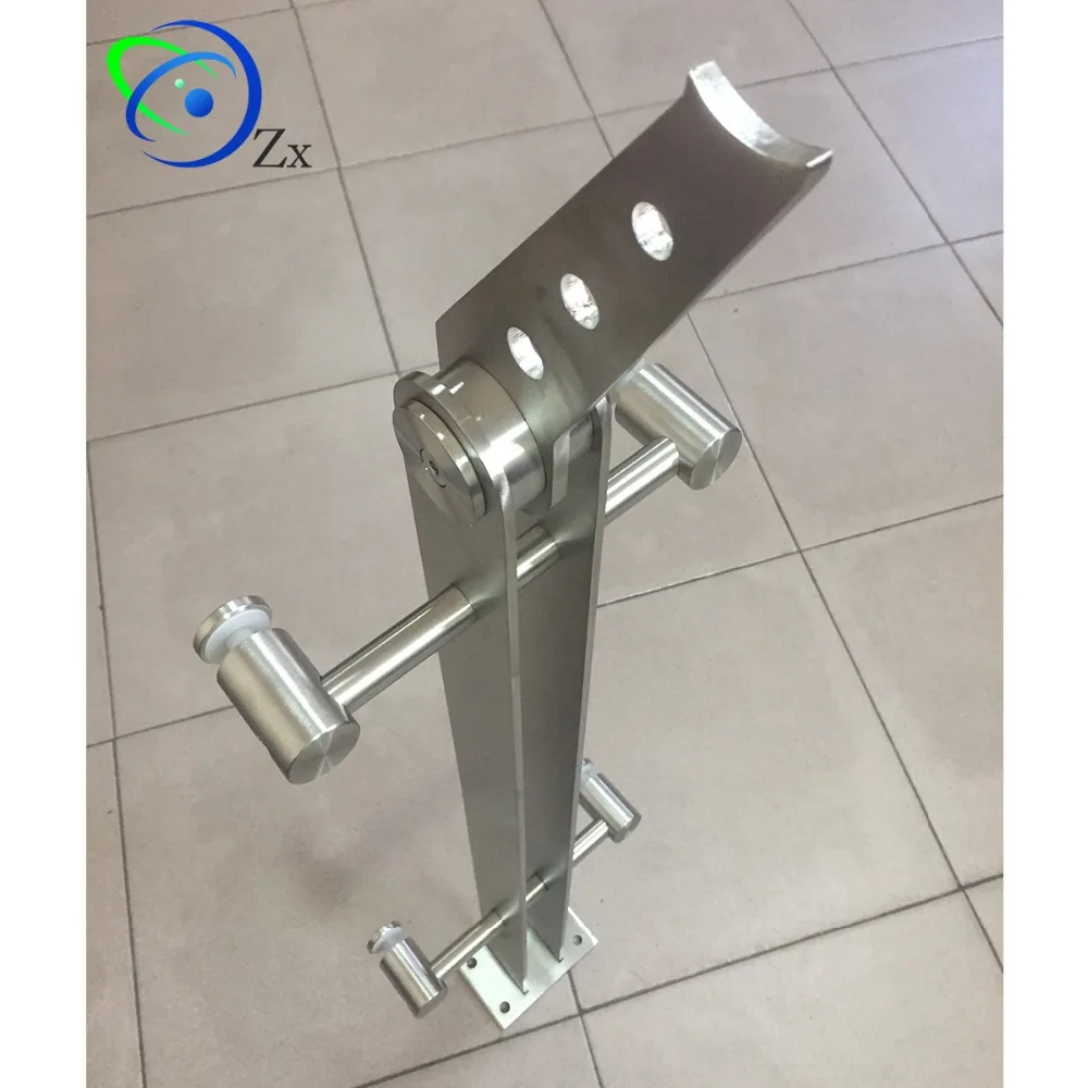 Nice model 316 Stainless steel/304 inox post for glass balustrade/pillar column railing balcony/deck outdoor fence
