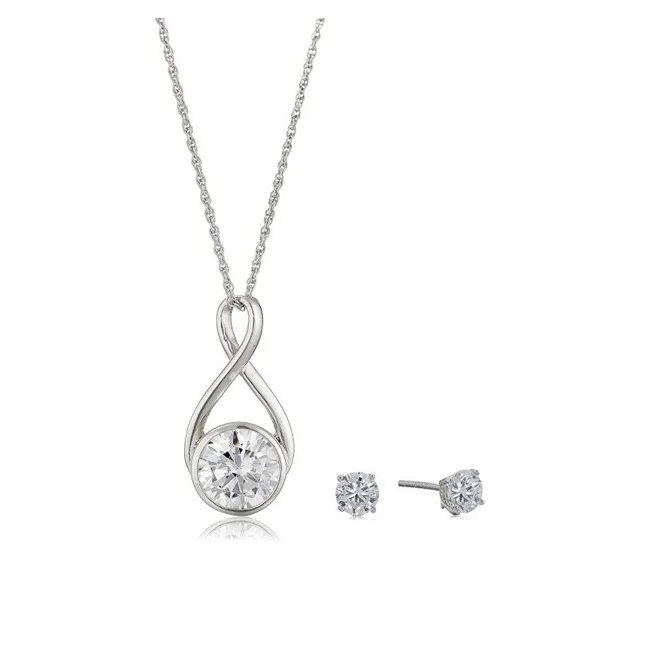 manufacture hot sale beautiful bridal custom jewelry set