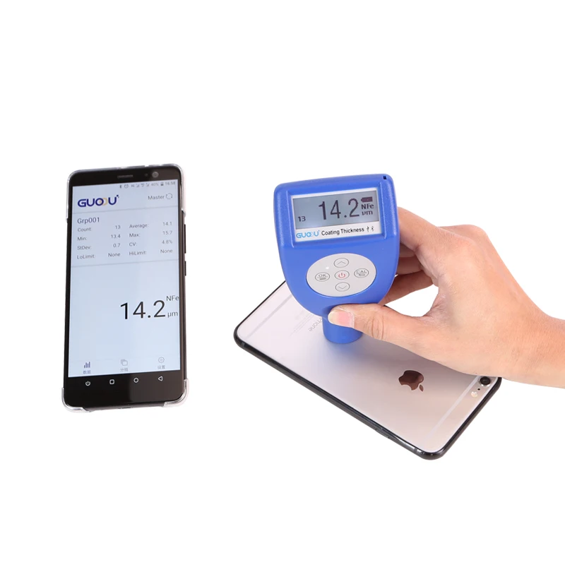 
CM-8826FN Digital Paint Coating Thickness Meter Gauge with F & NF Probes CE Marking Automotive Tester 
