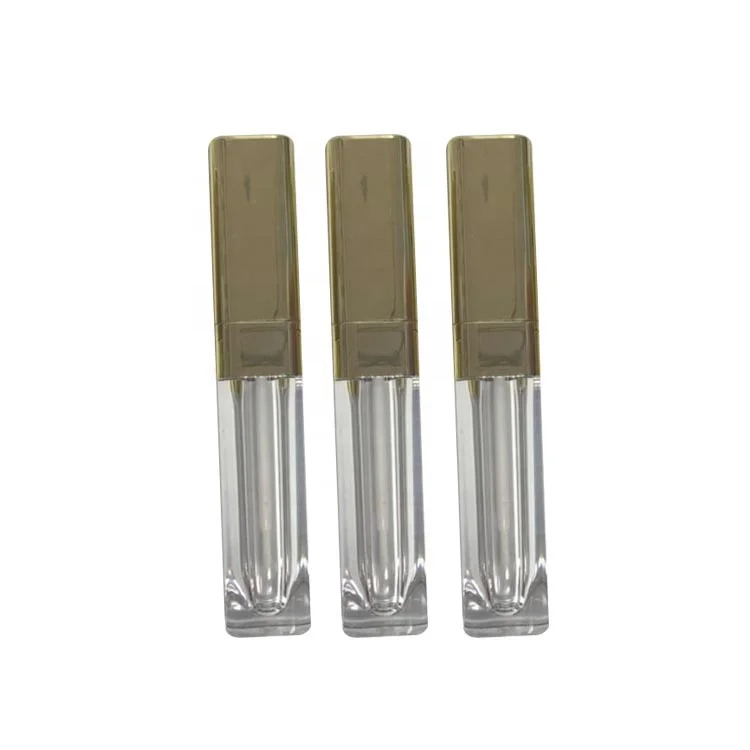 
Gold cap 4ml plastic nail polish bottles / empty mascara container / eco-friendly cosmetics tube packaging 