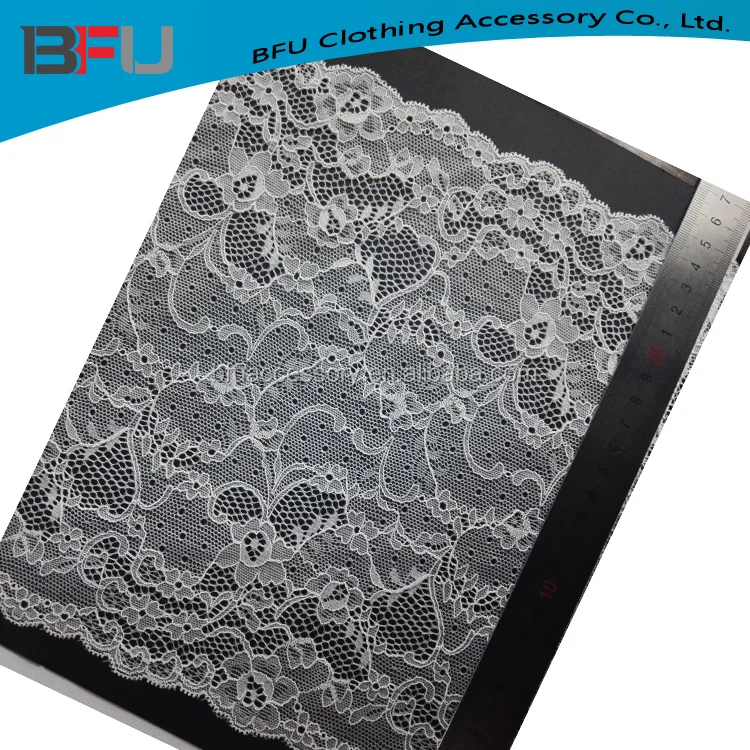elastic lace nylon spandex lace for lingerie and wedding dress