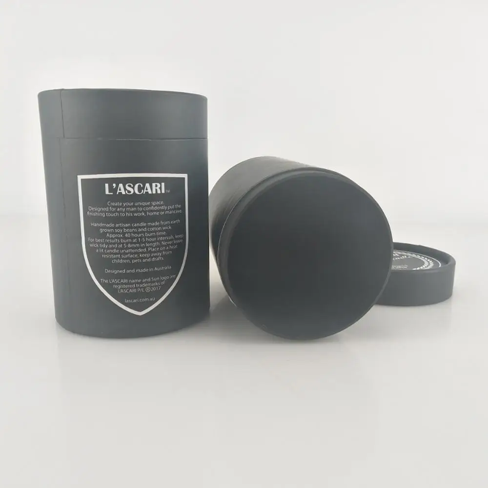 custom cylinder packaging for candle containers