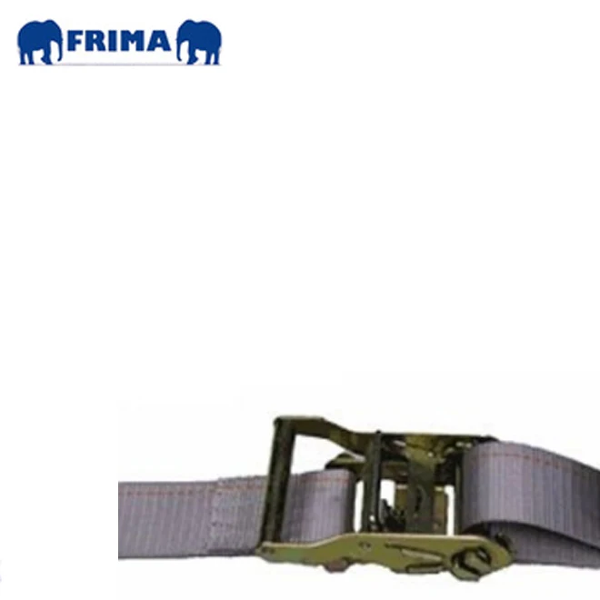 50mm 2 Inch 20Ft Gray E-Track Polyester Webbing Cargo Lashing Ratchet Buckle Strap