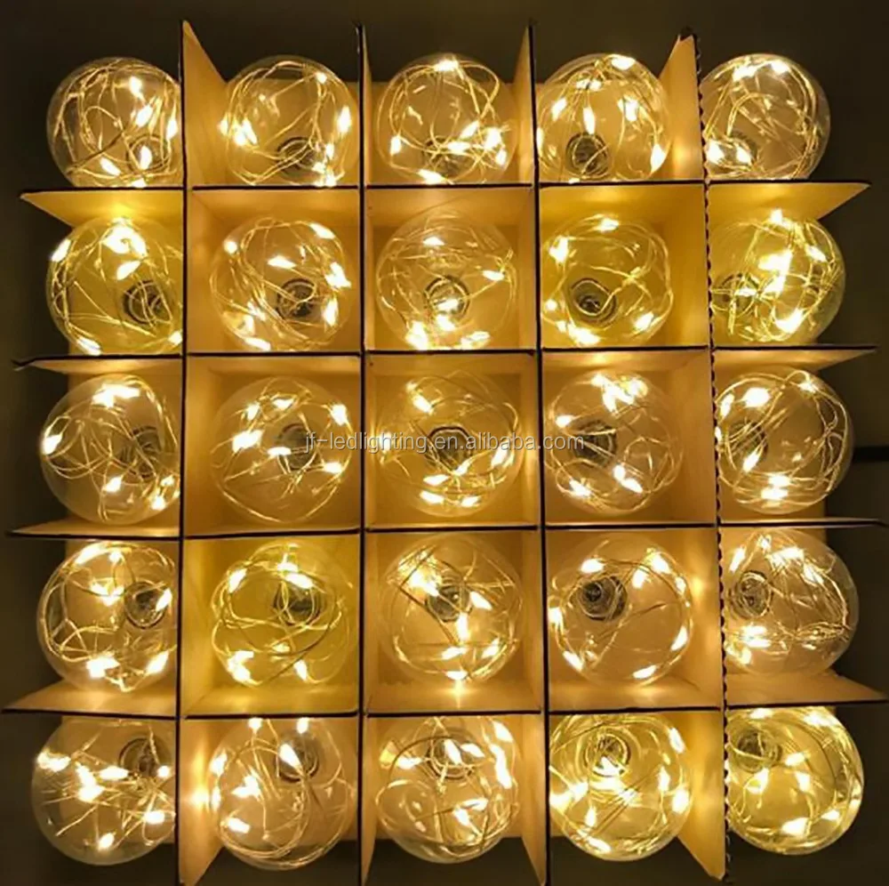 Merry christmas string light led mini copper wire G40  Bulb led christmas decoration light firefly light