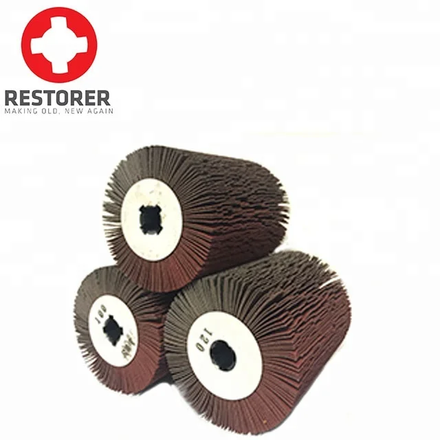 Surface condition tool burnishing polishing machine electric belt sander with Profile Sandpaper Flap Wheel 80g