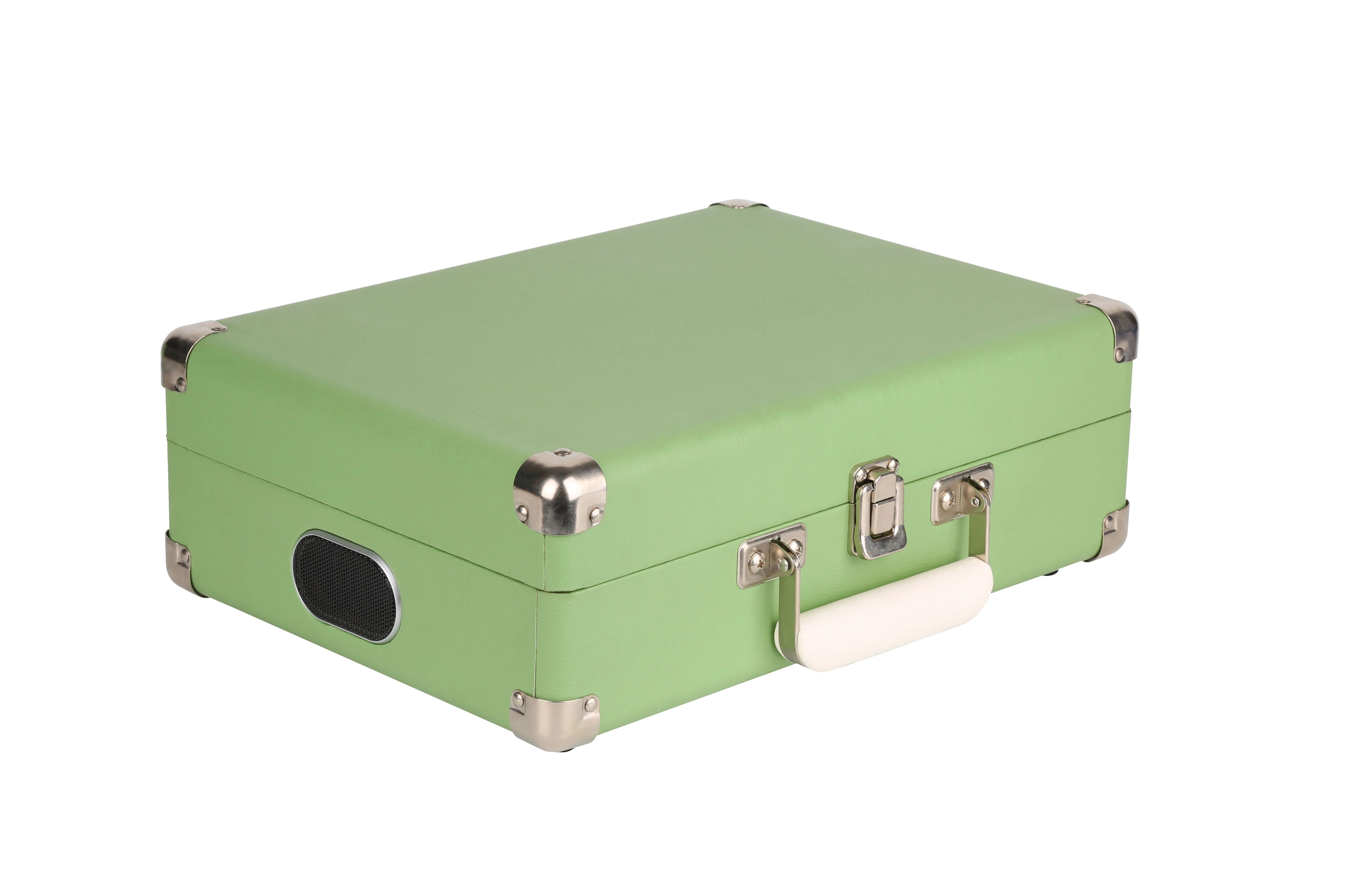 
3 Speed Record Player Suitcase with Built in Speakers/ Aux In/ AUX OUT/USB Recording /USB Playing in MP3 Format 