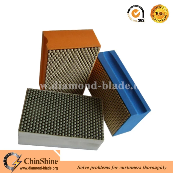 Electroplated Sponge Block Type Diamond Hand Polishing Pads