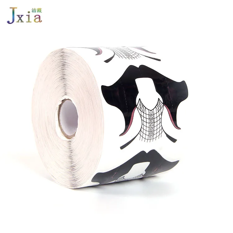  Jiexia пользовательская поддержка салонный УФ гель наконечник удлинитель инструменты прозрачный ПВХ пластиковые формы для ногтей