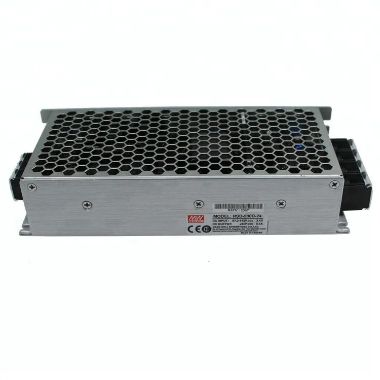 Meanwell 200W 16.7A RSD-200D-12 Railway 100V DC To 12V DC Converter