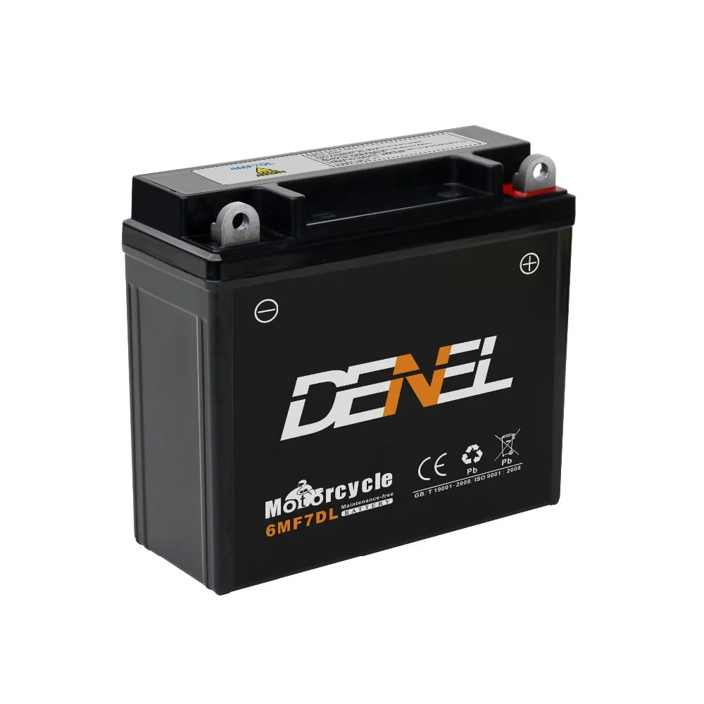 Denel 12v 7ah 6mf7dl smf motorcycle battery