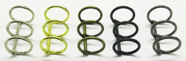 
colorful loose leaf binding ring 3 open ring/calendar ring for organizer planner 