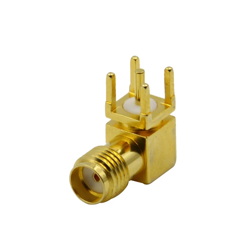 Sma rf коаксиальный разъем электрический правый угол sma гнездовой разъем
