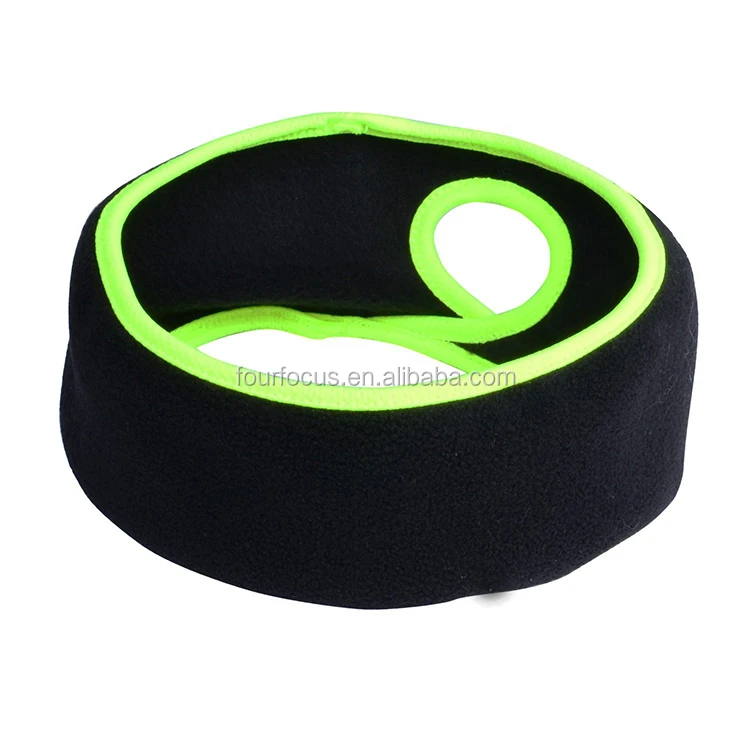 polar fleece headband Ponytail headbands cheap sports gym woman outdoor custom headband with logo