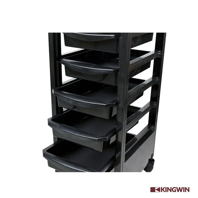 factory price cabinet salon beauty rolling trolley cosmetology tray with bowl